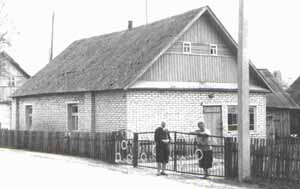 The Rogovin family house in Vishnive, photographed during 1996 roots visit