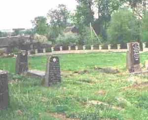 Gravestone in Volozin (Volozhyn) cemetery, 1996