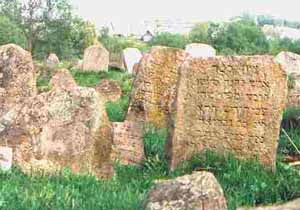 Gravestone in Volozin (Volozhyn) cemetery, 1996